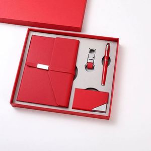 Custom Personalized Corporate Gift Set A5 Notebook and Pen Set Business Journal <b>Name</b> Card Holder,Key Chain Set Promotion Event - Product Image 3