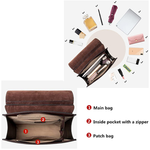 Mochila de Cuero Genuino para Mujer, Bolso Escolar de Moda, para Viajes, Trabajo, Negocios, para Laptop de 13 Pulgadas - Product Image 2