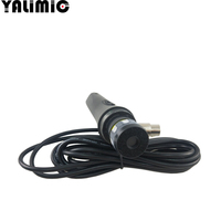 Microphone à condensateur filaire en métal dynamique de poche professionnel de haute qualité omnidirectionnel pour une utilisation à l'église
