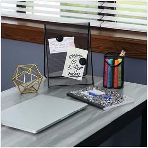 Free Standing Metal Mesh <b>Document</b> <b>Holder</b> 35 Sheet Capacity in Black Metal Color - Product Image 6