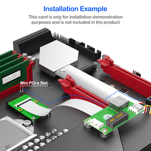 मिनी pci-e से pci-e एक्सप्रेस 1x + usb riser कार्ड के साथ मिनी pcci-e के विस्तार के लिए मिनी pci-e करने के लिए मिनी pcci-e के विस्तार के लिए मिनी pci-e-e के विस्तार के लिए मिनी pci-e-e एक्सप्रेस 1x + usb Rier कार्ड - Product Image 4