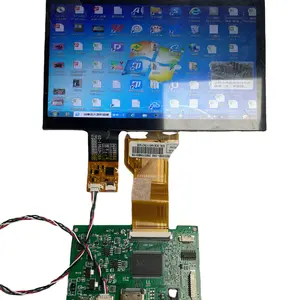 7 polegada lcd painel com soluton toque 800*480 450NITS com painel de toque capacitivo com placa lcd touch solution 7 polegada monitor