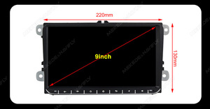 Mekede MS Xe-Chơi IPS Màn Hình Đa Phương Tiện Máy Nghe Nhạc Âm Thanh DSP Rds GPS Navigation Cho VW Với Nút Golf Tiguan Passat 9 Inch - Product Image 5