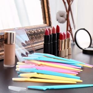 Three-Pack Stainless Steel Sharp <b>Eyebrow</b> Razors & <b>Trimmers</b> Factory Wholesale Beauty Tools for Eyes Lips Face Trimming Made China - Product Image 1