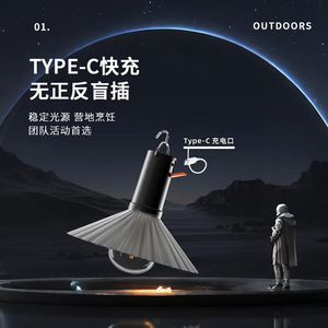 Camping Light Led Rechargeable Pendant Lamp For Tent Outdoor Ambient Lighting - Product Image 2