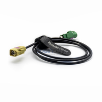 Cable LVDS Automotriz HSD de 4 Pines Hembra E-Code a Fakra Hembra K-Code para Cámara de Coche
