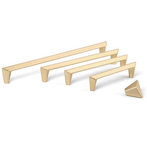 Poignée de meuble de style américain minimaliste moderne, style nordique, or bronze, noir mat, bouton de placard et de tiroir à trou unique - Product Image 5