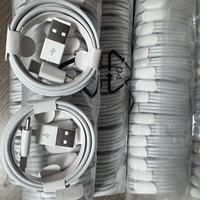 Cable de Carga Rápida 2A Tipo-C Trenzado de 8 Pines, 1m/2m, Cobre Puro, PVC, para iPhone 14/13/12/11 Pro Max y Computadora