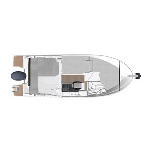 Jeanneau Merry 695 Série 2 - Bateau de pêche de luxe avec coque en PRV et quille de planage, options incontournables, 7,45 m de longueur au mât, 2,54 m de largeur. - Product Image 5