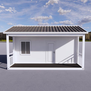 Casa Contenedor Prefabricada de 20 pies con Techo a Dos Aguas, Diseño de Panel Sándwich Ignífugo y Embalaje Plano para Vivienda Moderna - Product Image 3