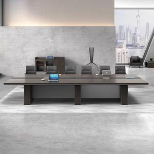 كرسي كبير مستطيل من الخشب الصلب ، مكتب استقبال ، تفاوض الموظفين لغرفة الاجتماعات في مكتب المدير - Product Image 2