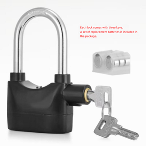 Candado de Alarma Antirrobo a Prueba de Agua de 110dB, Candado de Seguridad para Bicicletas y Motocicletas, Incluye 3 Llaves - Product Image 3