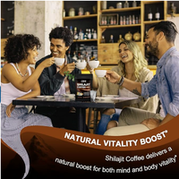 OEM 9 in 1 Shilajit Coffee Power with Instant Coffee Chaga Guarana Extract Ashwagandha Panax Ginseng Supplement Support Energy