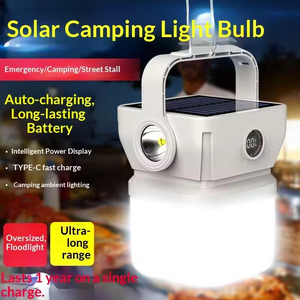 <b>Solar</b>-<b>powered</b> Outdoor Camping Light Ultra-long Battery Life Campsite Tent <b>Lamp</b> Multi-function COB Work Light Hook Flashlight - Product Image 4