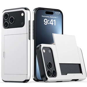 Ốp điện thoại chất lượng cao TPU+PC với thiết kế thể thao, có khe đựng thẻ, kiểu dáng thời trang dành cho <span class=keywords><strong>iPhone</strong></span> 17 16 15 14 Pro Max, bảo vệ toàn diện - Product Image 2