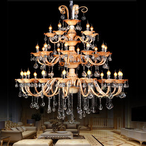 New Arrival D140CM <b>Crystal</b> Classic <b>Chandelier</b> Hotel Lobby Villa Home <b>Lighting</b> with Glass Candle Middle Lamp Sizes - Product Image 3
