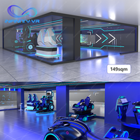 Parc d'attractions intérieur, simulateur de sport, machine de jeu, équipement de réalité virtuelle VR, fournisseur de projet de parc à thème VR 10-1000Sqm