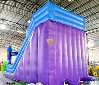 Château gonflable pour enfants avec toboggan et mur d'escalade pour fêtes et événements intérieurs/extérieurs, location
