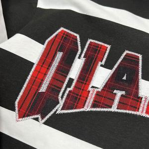 Camiseta de Alta Calidad con Hombros Caídos y Bordado, Camiseta Polo de Rugby a Rayas Personalizada de Diseñador, Camiseta de Manga Larga Oversize de Algodón - Product Image 4