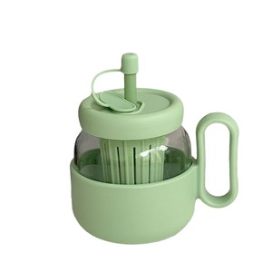 Taza alta <span class=keywords><strong>de</strong></span> oficina para té, taza <span class=keywords><strong>de</strong></span> agua <span class=keywords><strong>con</strong></span> diseño <span class=keywords><strong>de</strong></span> flores, taza <span class=keywords><strong>de</strong></span> agua <span class=keywords><strong>de</strong></span> dibujos animados para niños <span class=keywords><strong>con</strong></span> doble pajita y boca ancha - Product Image 5