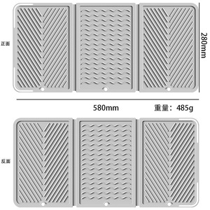 Nhiệt độ cao Cách Nhiệt Silicone nhà bếp cống mat chống trượt Countertop cup Mat hộ gia đình kiểm soát nước cao su - Product Image 2
