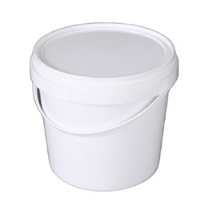 ถังพลาสติกใสขนาด4ลิตรพร้อมฝาปิดและด้ามจับถังพลาสติกรีไซเคิลได้สำหรับบรรจุภัณฑ์สี - Product Image 1