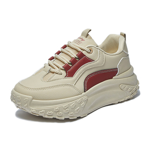 รองเท้าผ้าใบสีขาวแบบกำหนดเองสำหรับผู้หญิง พื้นหนา แฟชั่นล่าสุด คอลเลคชั่นฤดูใบไม้ผลิ รองเท้าลำลองผ้าใบ หัวรองเท้าผ้าใบ เหมาะสำหรับเดิน - Product Image 2