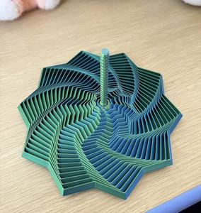 Jouet éducatif pour jeunes en plastique imprimé en 3D, Illusion d'optique, Tour de radis polygonale pliable, Anti-stress, Ornement de bureau en spirale - Product Image 6