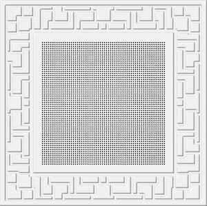 Perforato Griglia di <span class=keywords><strong>Legno</strong></span> Deflettore Profilo Striscia Falso Uovo Cassa di Alluminio A Soffitto <span class=keywords><strong>In</strong></span> Metallo * - Product Image 1