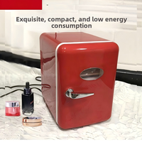 Kulkas Mobil & Rumah 4L, Mini Pendingin/Pemanas Termoelektrik, Ringkas, Cocok untuk Asrama, Daya AC/USB, Bahan PP
