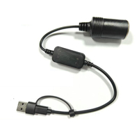 5V à 12V convertisseur câble Extender USB Type C chargeurs à allume-cigare prise adaptateur secteur électronique voiture accessoires