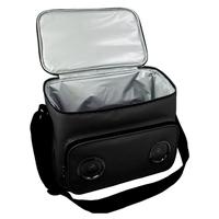 Tas Pendingin Terisolasi dengan Speaker Nirkabel Tahan Air 12 Kaleng, Dilengkapi Speaker Bluetooth dan Baterai