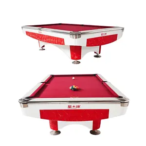钻石台球桌2021工厂全售便宜定制美式现代实木8英尺石板台球桌待售