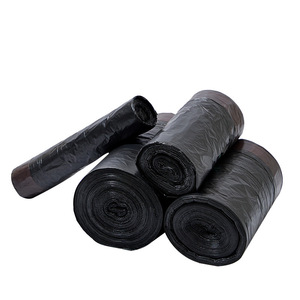 Thickened Black Drawstring Trash Bags Xl Size For Kitchen Household Use Disposable Plastic Bags - Product Image 3