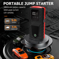 Démarreur de batterie de voiture 18800mah pour 5.0 L d'essence et 4.0 L Diesel Power Bank Courant de pointe 600A