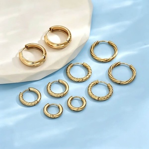 Pendientes de Aro de Acero Quirúrgico 316L OEM Personalizados Rápidos, Anillos Lisos Martillados y Retorcidos para Piercing de Cartílago y Septum - Product Image 4