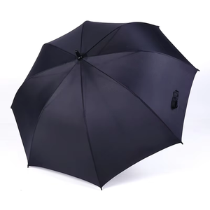 Meilleures ventes de grands parapluies de golf en plein air 8K à barre droite étanche logo personnalisable UV semi-automatique cadeau en gros - Product Image 4