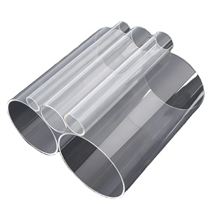 Renkli ve şeffaf akrilik tüp, mimari modeller ve dekor için cilalı biter akrilik boru Pmma tüp - Product Image 1