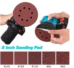 Беспроводная электрическая шлифовальная машина 500 Вт, 6000-12000 об/мин, регулируемая скорость, для шлифовки дерева и металла, легкая, 17 кг - Product Image 5