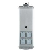 Lampadaire solaire monocristallin 50W à haut lumen, IP65, en alliage d'aluminium, angle de faisceau 140°, télécommande, garantie 3 ans