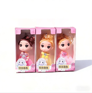 2025 2024 Vente en gros 12cm 1:12 Échelle Jouet en peluche en plastique ABS Heureuse petite princesse Fille Poupée Journée des enfants Cadeau - Product Image 1