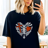 Nouveau design de transfert thermocollant personnalisé en usine, motif crâne chrétien avec strass, pour T-shirt