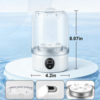 Lave-linge portable mini automatique multifonctionnel à chargement par le haut tout-en-un avec boîtier en plastique pour chaussures et sous-vêtements