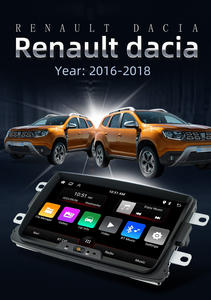 BQCC Autoradio GPS Android 2 Din pour Dacia Sandero Duster <span class=keywords><strong>Renault</strong></span> <span class=keywords><strong>Captur</strong></span> Lada Xray 2 Logan 2 Lecteur Multimédia DVD Carplay - Product Image 2