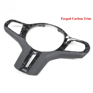 Garniture de <span class=keywords><strong>volant</strong></span> en fibre de carbone sèche F90 M5 pour <span class=keywords><strong>BMW</strong></span> M8 F91 F92 F93 X3m F97 X4m X5m 2020-22, revêtement intérieur de <span class=keywords><strong>volant</strong></span> en carbone forgé - Product Image 5