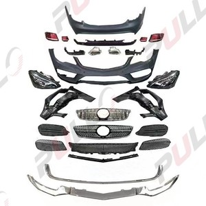 Kit de carrosserie de haute qualité pour Benz 2012 E coupe W207, <span class=keywords><strong>ancienne</strong></span> mise à niveau vers la nouvelle pare-chocs avant et arrière 2014-2017 avec calandre et phares - Product Image 2