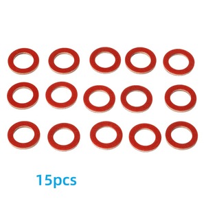 Rondelle rouge pour moteur hors-bord 90430-08020 90430-08021-00 pour réparation et remplacement du bouchon de vidange d'huile, 100 pièces - Product Image 4