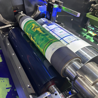 Imprimante flexo de type 8 couleurs rouleau de papier autocollant impression d'étiquettes machine d'impression flexo en ligne pour étiquettes de bouteilles de vin