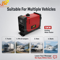 Chauffage diesel vertical intégré OkyRie AX53V 5KW, ensemble complet, chauffage d'appoint pour camion, camping-car, yacht