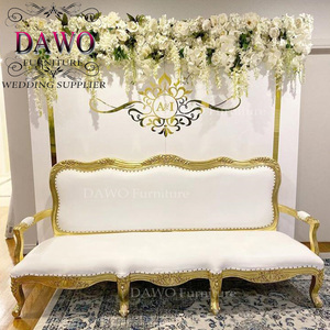 High Quality Acrylic Vintage Wedding <strong>Gold</strong> <strong>Backdrop</strong> - Product Image 6